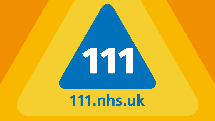 NHS 111 and 111.nhs.uk logo
